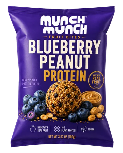 Munch Munch Blueberry Peanut Protein Bites